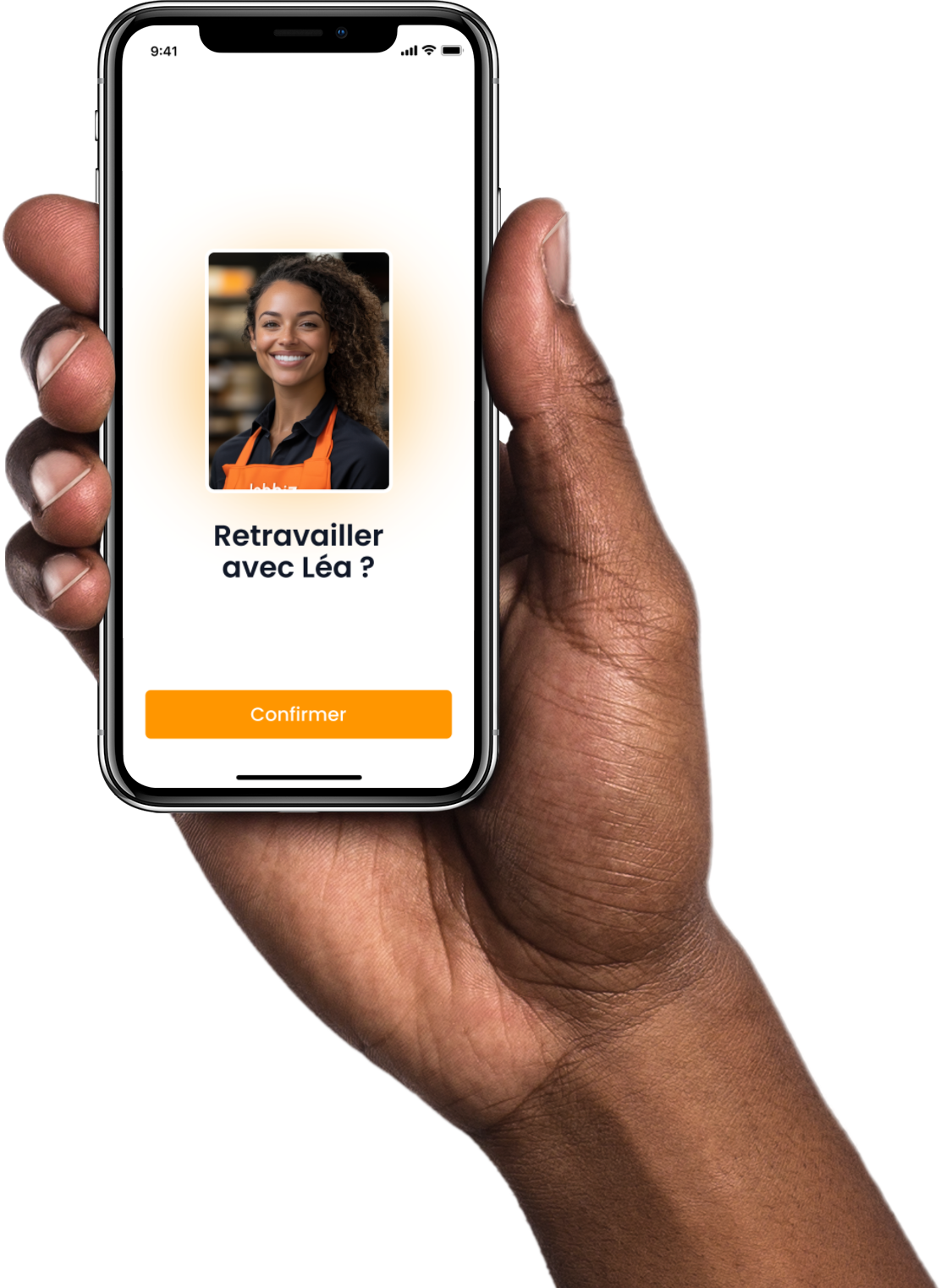 L'espace entreprise Jobbiz affiché sur un smartphone